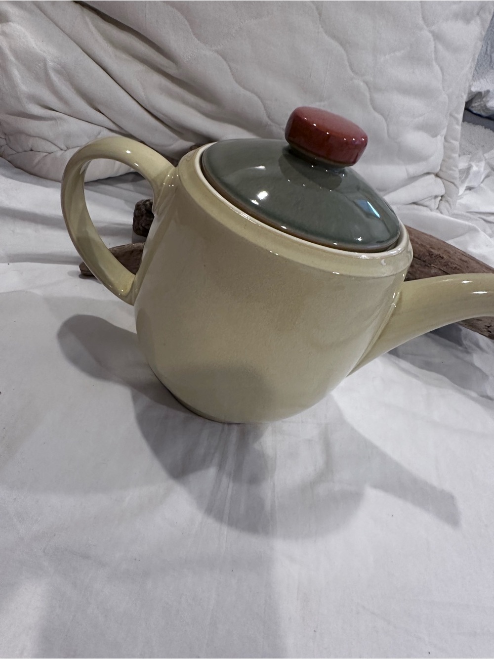Vintage Denby Fire stoneware teapot from England